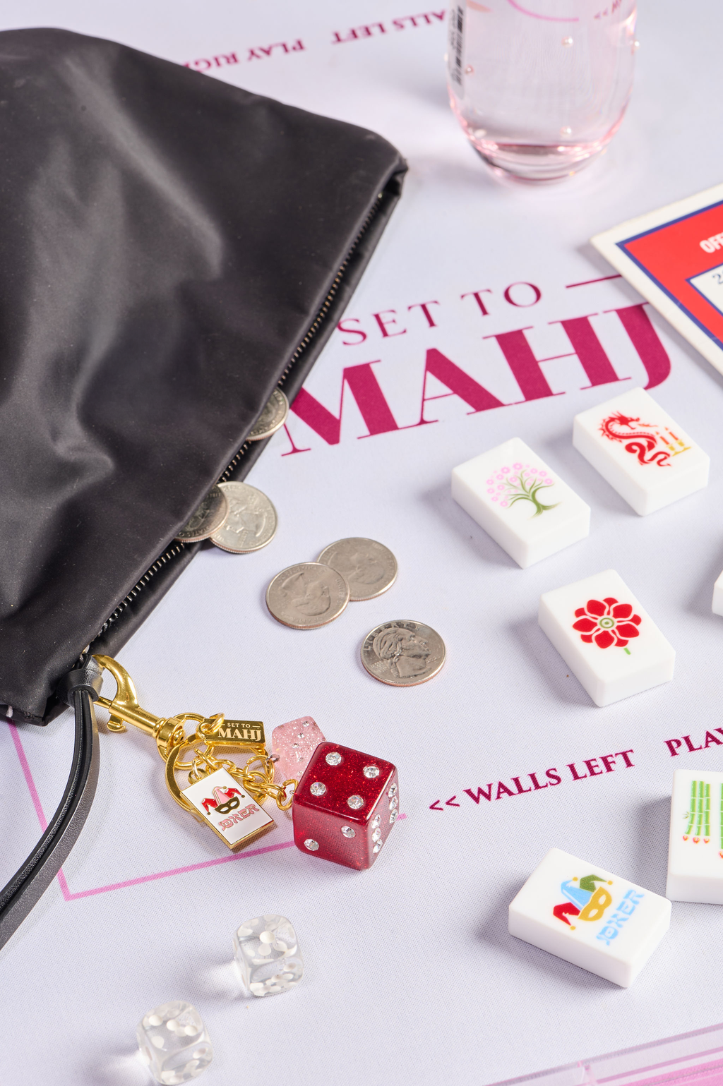 Mahjong Joker Bag Charm / Keychain - image 2