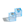 Mahjong Blue Acrylic Candle Holders - Dot Bam - image 1
